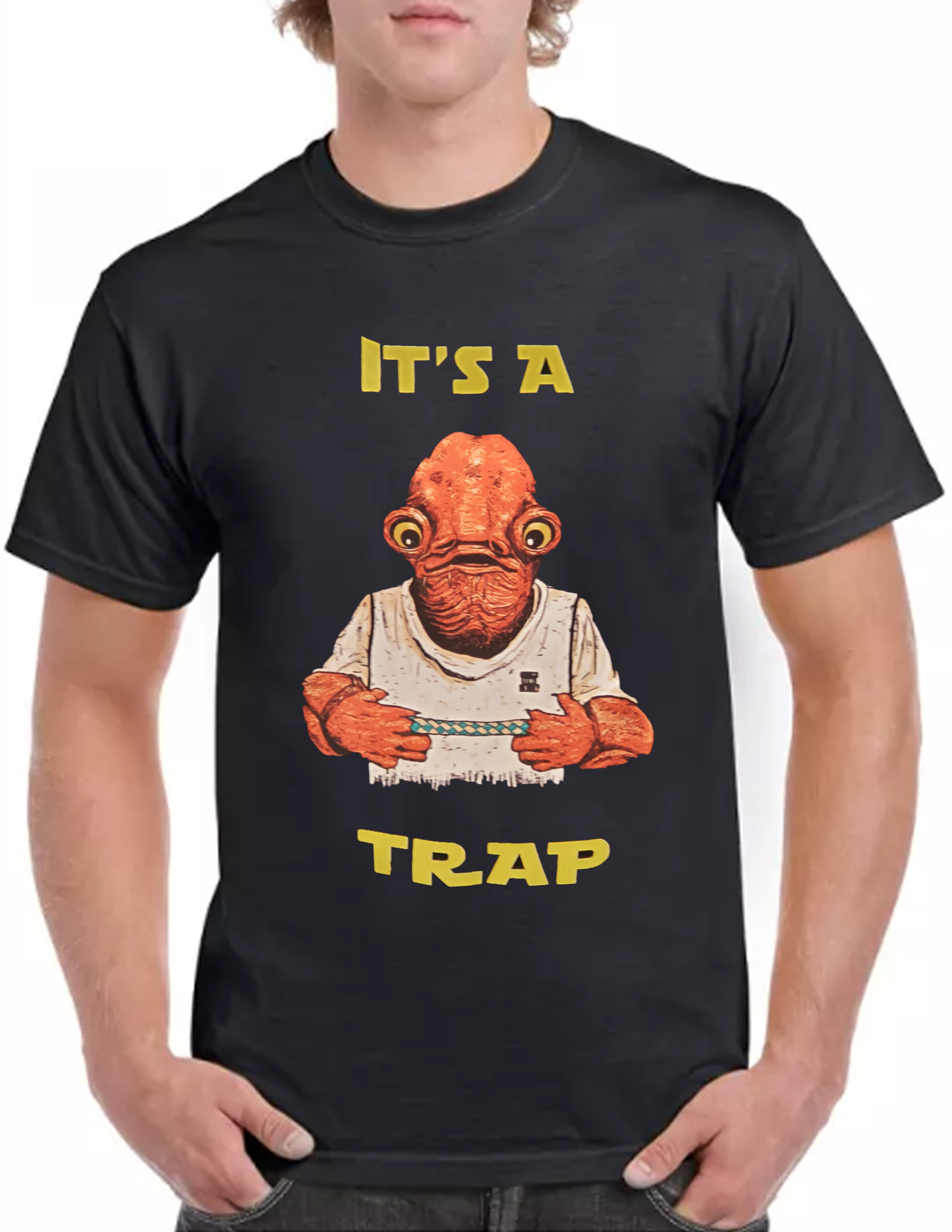 Star Wars It's A Trap General Jedi Theme Black T-shirt Size XL