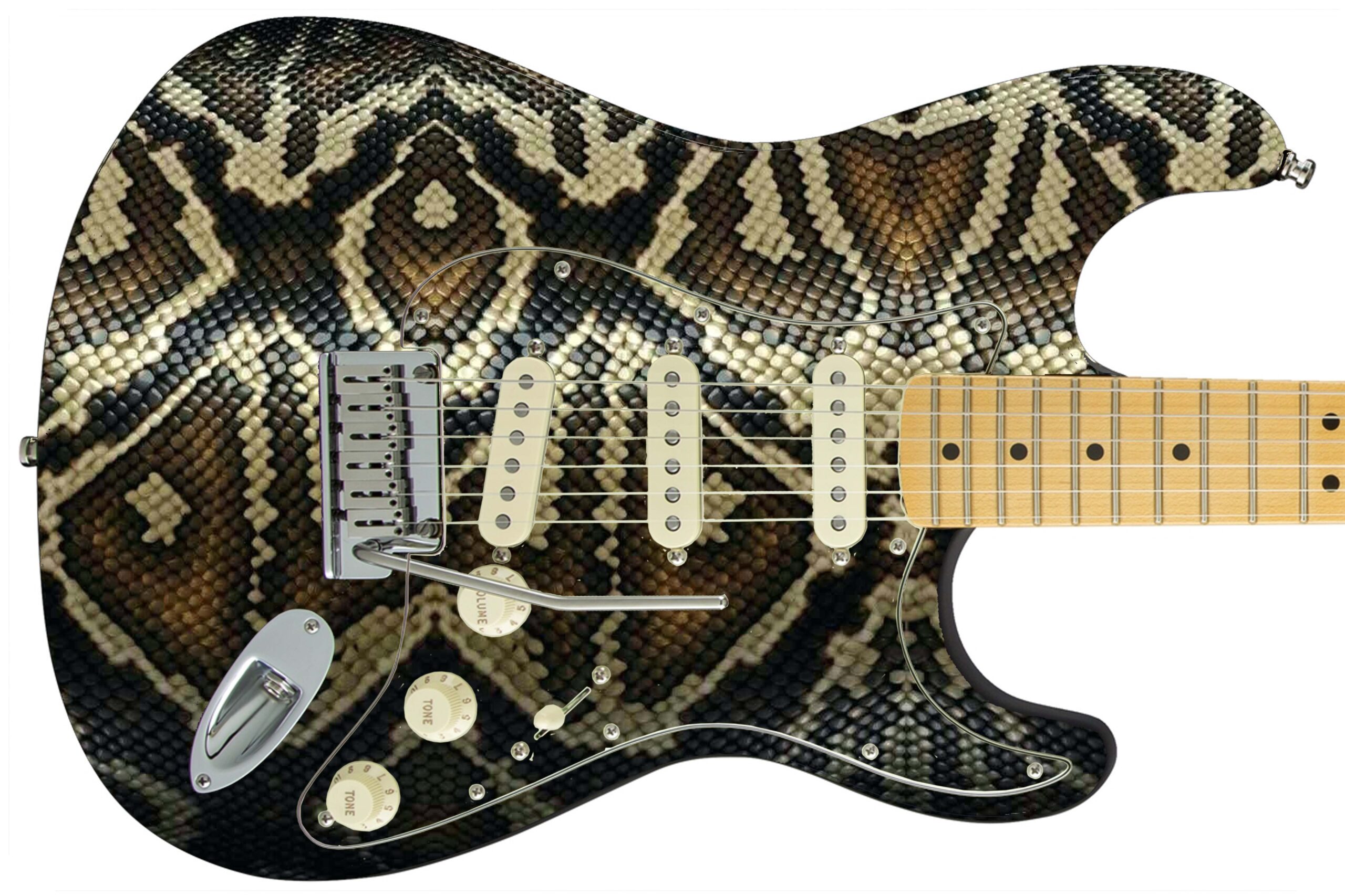 Epic Customs - Bape Shark x LV inspired guitar wrap.