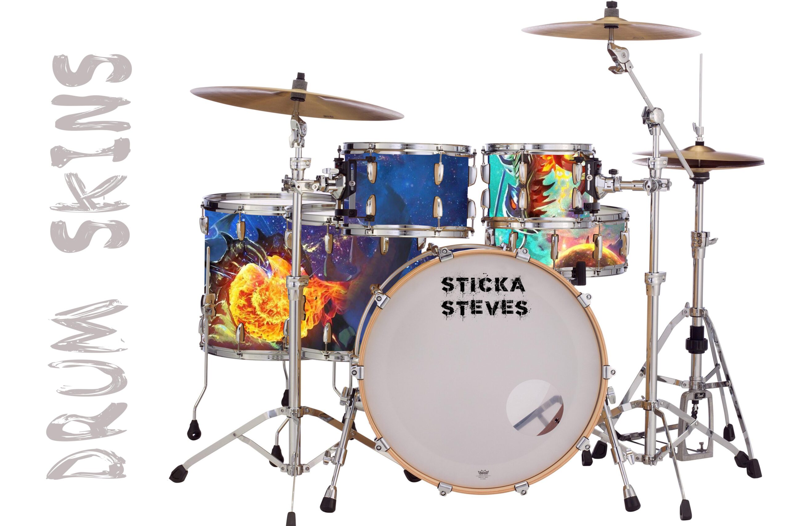 Sticka Steves Drum Wrap Galaxy Master 702 shown